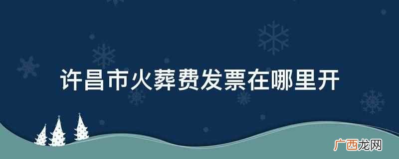 开具火葬发票需要什么材料 火化费发票去哪打印