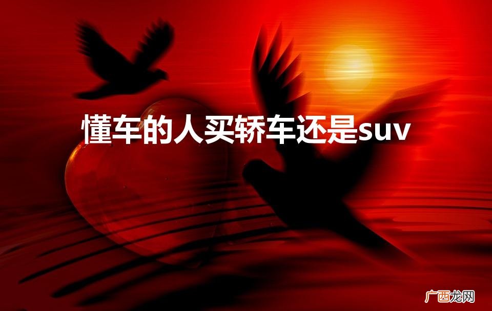 真正懂车的人买大众还是丰田 懂车的人买轿车还是suv