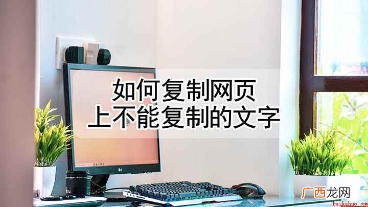 戴尔灵越7000,适用系统:Windows10 如何复制网页上不能复制的文字