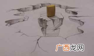 90度直角画竖直线的焦点 立体画教程