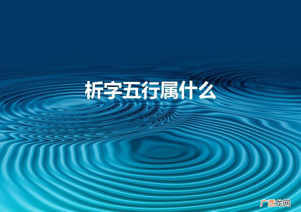 桐字五行属什么 析字五行属什么