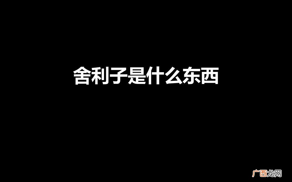 舍利子是什么东西（佛教中什么是舍利子)