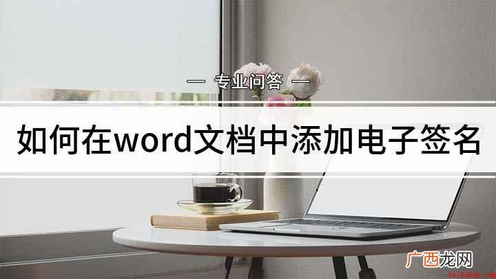 电子签名word怎么制作 如何在word文档中添加电子签名