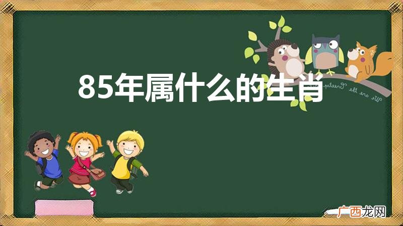 1985年是什么生肖 85年属什么的生肖