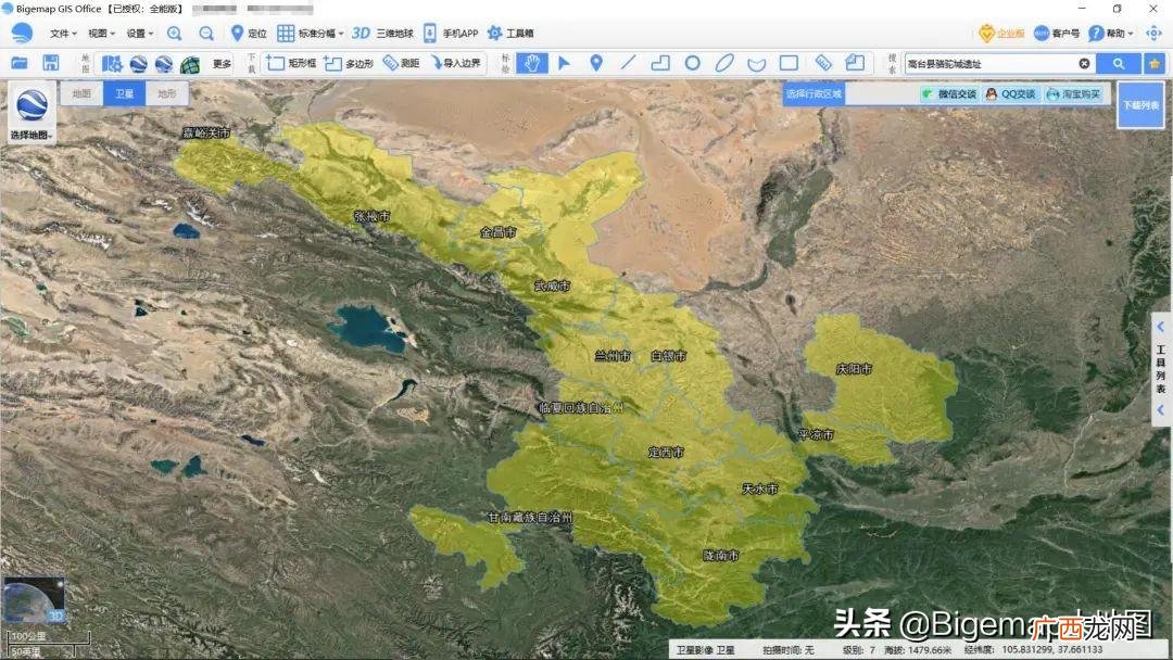 地图位置在哪个地方 河西走廊在哪里
