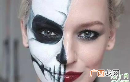万圣节骷髅妆最简单的画法步骤 万圣节骷髅妆怎么画