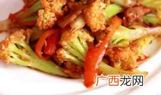 菜花炒肉的做法 快点做一道试试看吧
