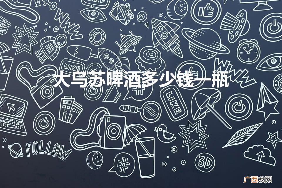 乌苏啤酒多少钱一瓶 大乌苏啤酒多少钱一瓶