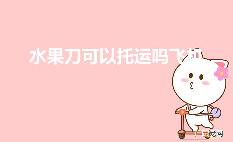 水果刀可以托运吗 水果刀可以托运吗飞机