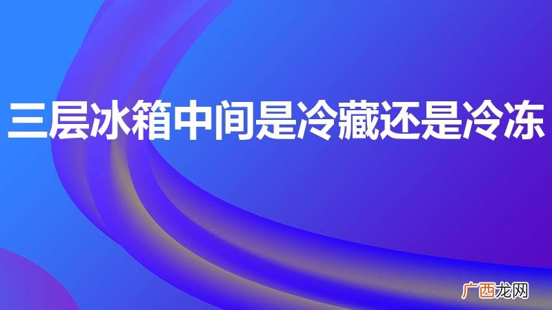 三层冰箱中间一层是放什么的 三层冰箱中间是冷藏还是冷冻