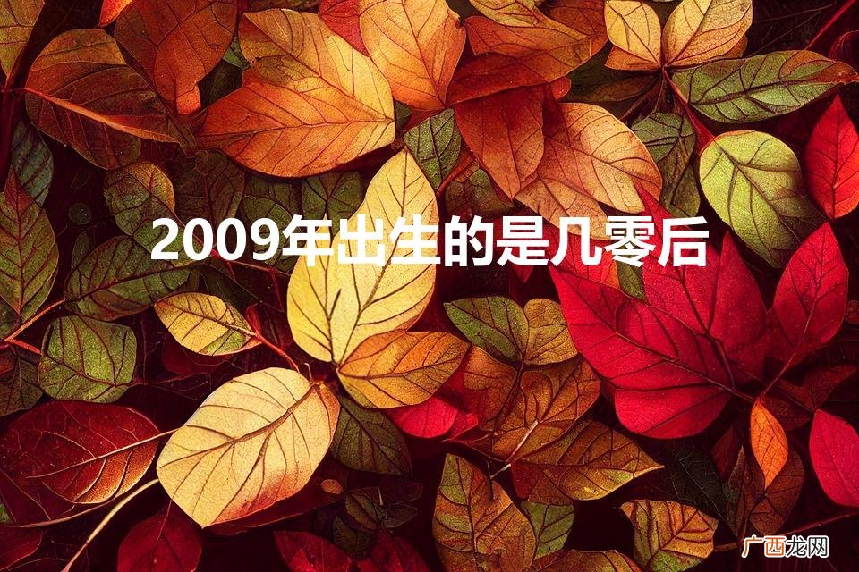 2009年出生的是几零后的人 2009年出生的是几零后