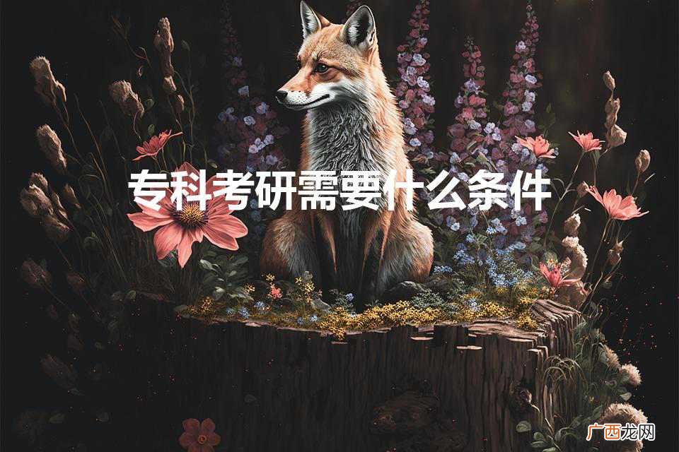 专科考研需要什么条件（专科考研究生需要具备什么条件)