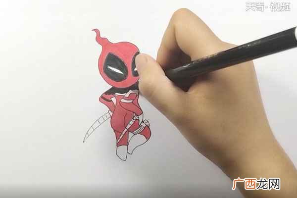 先画死侍的头部有哪些 死侍简笔画