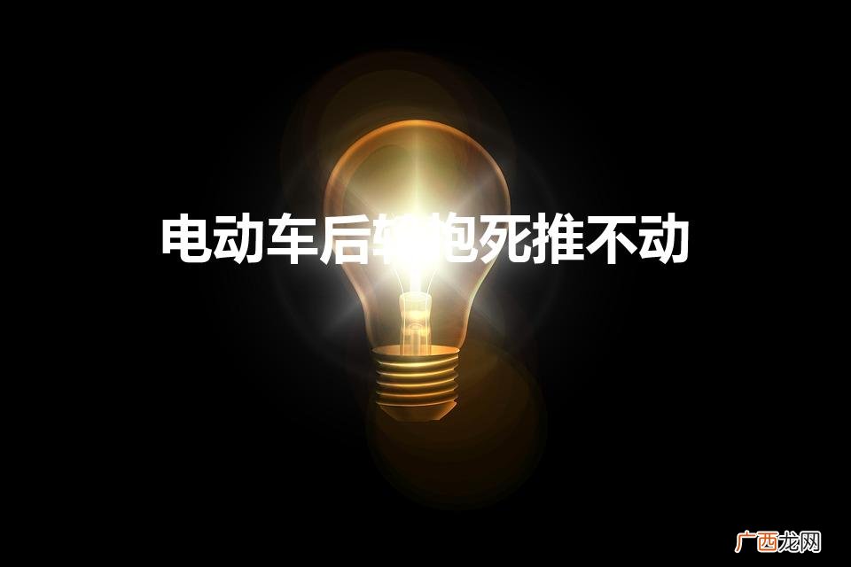 电动车后轮抱死推不动是什么原因 电动车后轮抱死推不动