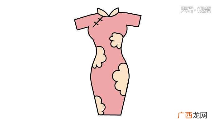 旗袍简笔画 旗袍简笔画怎么画