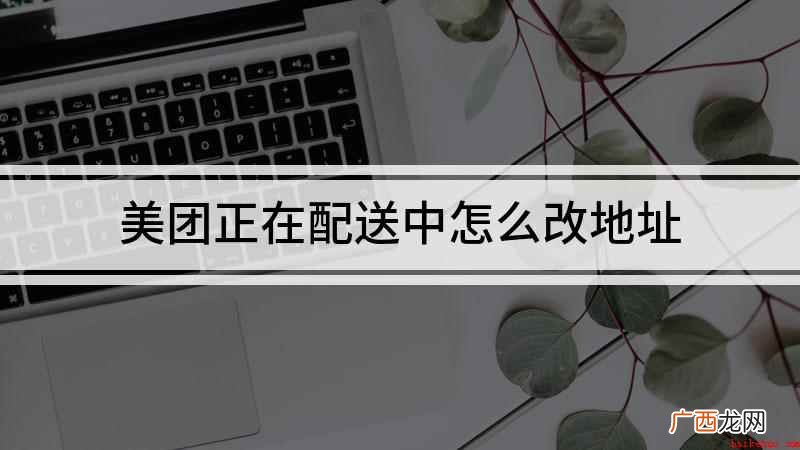 美团正在配送中怎么改地址
