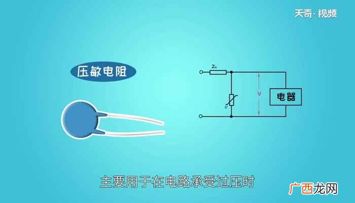 压敏电阻是一种具有非线性伏安特性的电阻器件 压敏电阻的作用