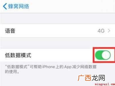 苹果低数据模式的具体操作步骤 苹果低数据模式