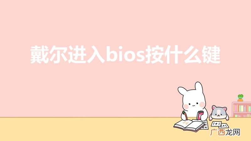 戴尔笔记本怎么进入bios 戴尔进入bios按什么键