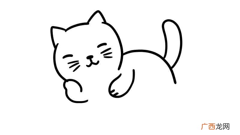 小猫简笔画图片大全 小猫简笔画简单图片