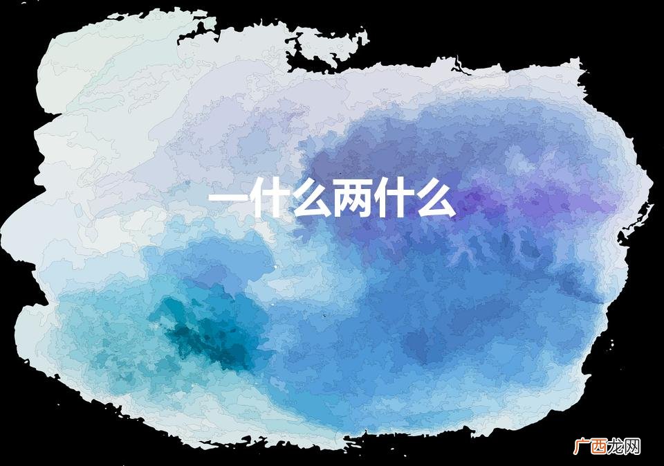 一什么两什么（一什么两什么成语四个字)