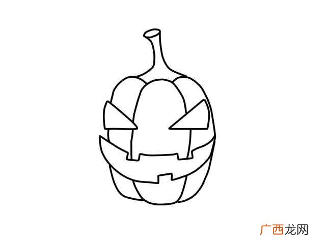 如何画出南瓜的镂空图案 南瓜简笔画