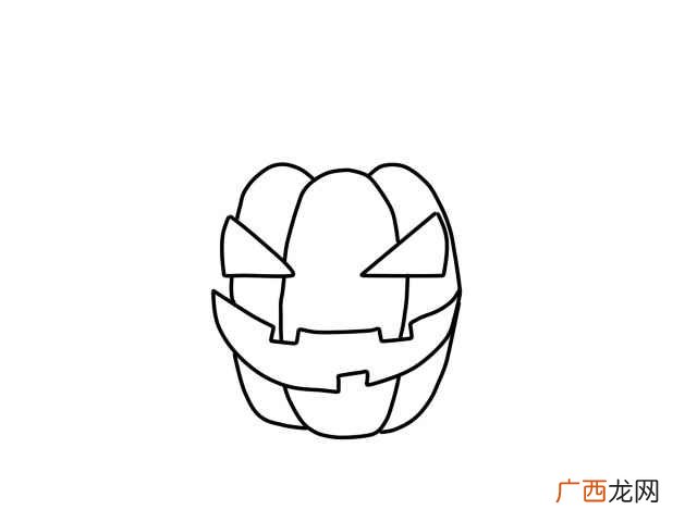 如何画出南瓜的镂空图案 南瓜简笔画
