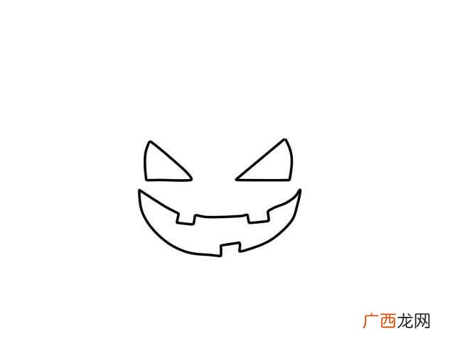 如何画出南瓜的镂空图案 南瓜简笔画