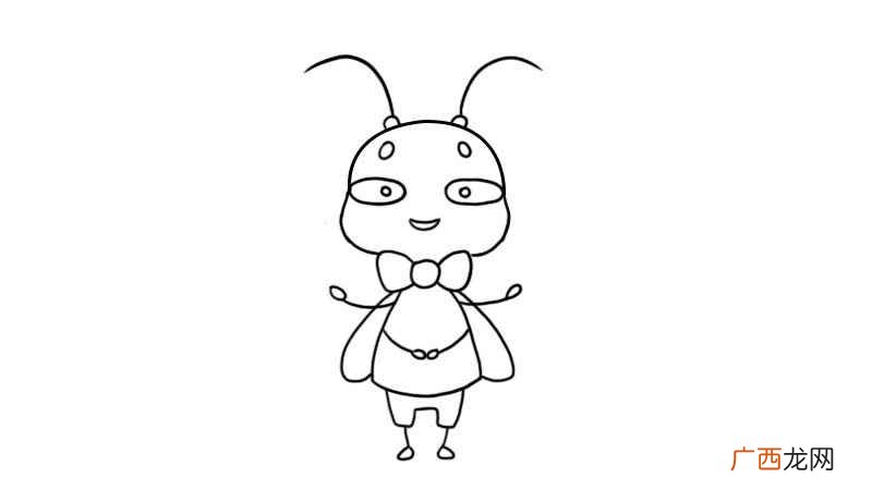 蟋蟀的头顶再画两根触须 蟋蟀简笔画