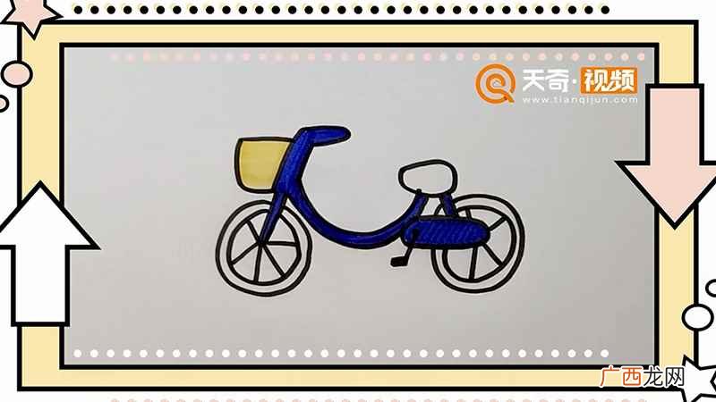 自行车简笔画儿童 自行车简笔画