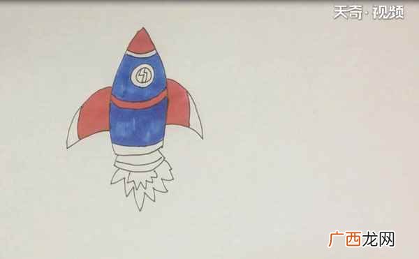火箭简笔画简单又漂亮 火箭简笔画