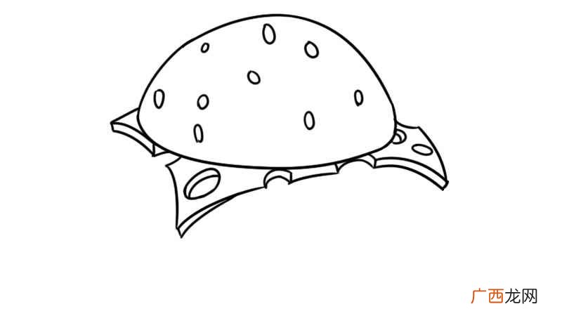 汉堡包简笔画简单又好看 汉堡包简笔画