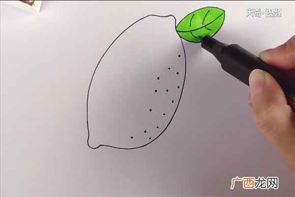 黄色上果实的颜色——柠檬 柠檬简笔画