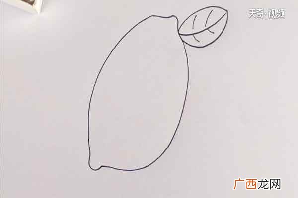 黄色上果实的颜色——柠檬 柠檬简笔画