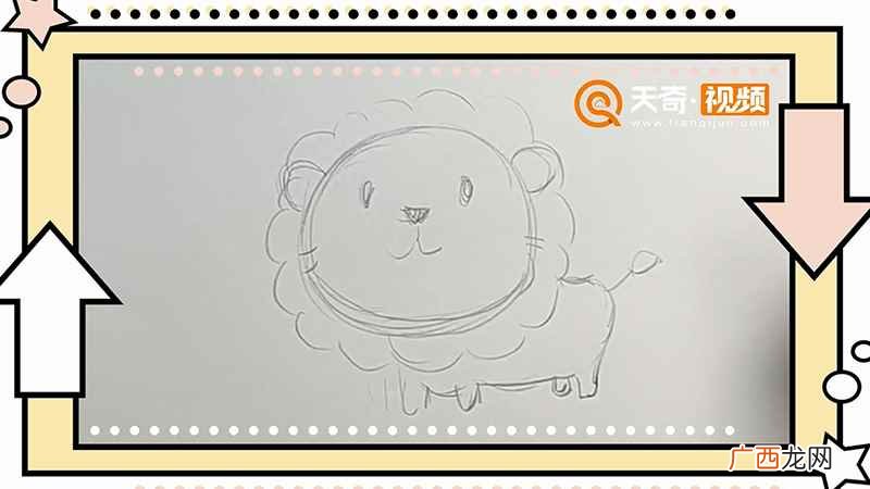 狮子简笔画幼儿简单 狮子简笔画