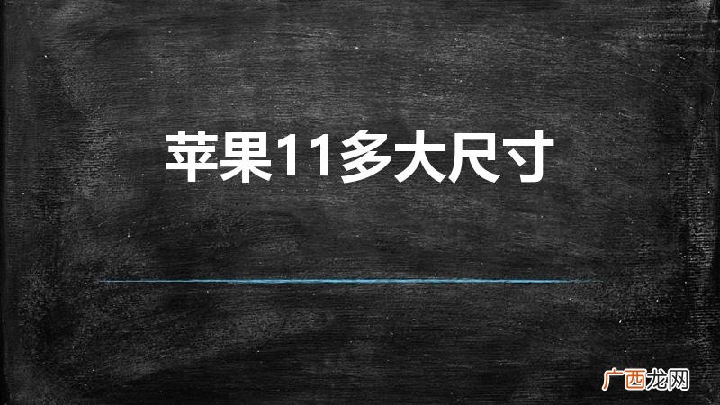 iPhone 11多大英寸 苹果11多大尺寸