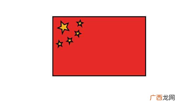 画国旗边框的元素有哪些 国旗简笔画