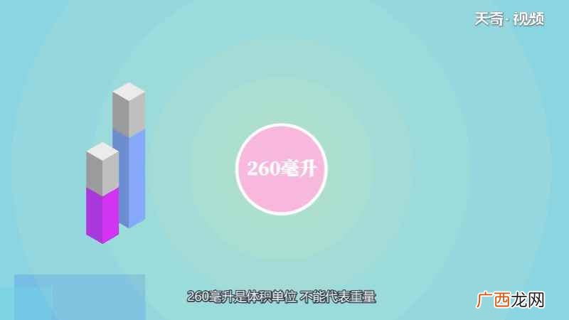 260毫升等于多少克 260毫升等同于多少克