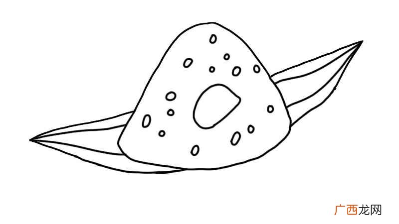 粽子的形状线条是怎样的 粽子简笔画画法