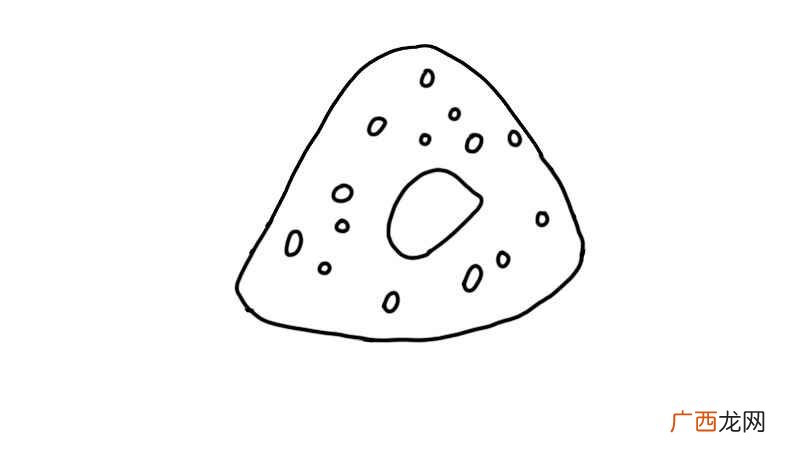 粽子的形状线条是怎样的 粽子简笔画画法