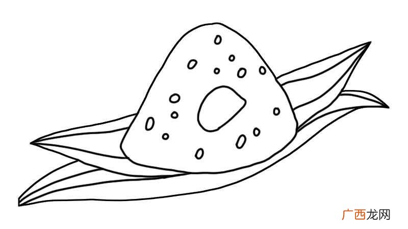 粽子的形状线条是怎样的 粽子简笔画画法