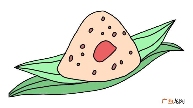 粽子的形状线条是怎样的 粽子简笔画画法