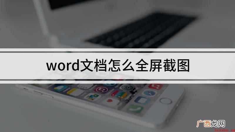 word文档怎么全屏截图