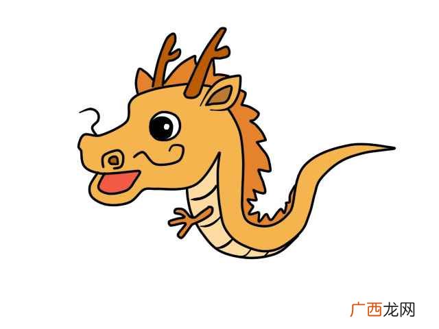 画出龙的前额部分是什么 简笔画龙
