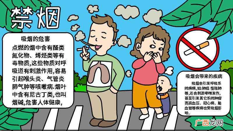 禁烟手抄报内容文字 禁烟手抄报