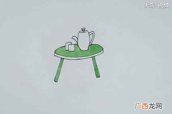桌子简笔画儿童画 桌子简笔画