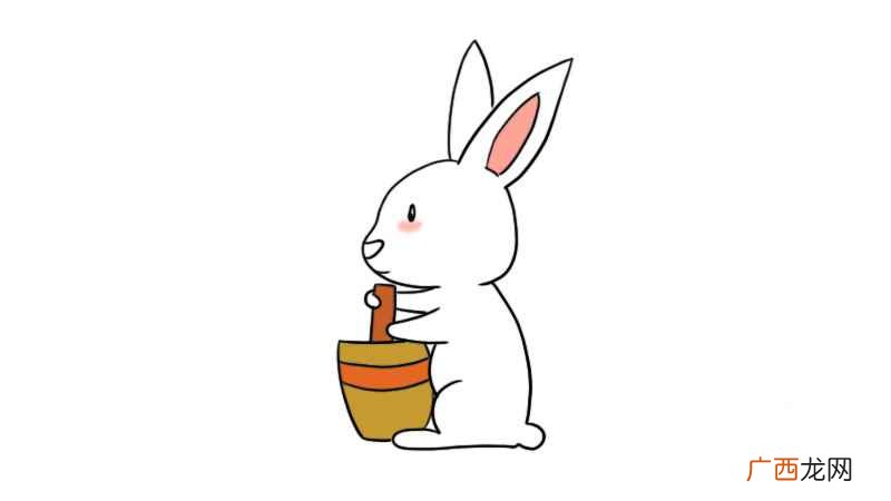 玉兔简笔画 玉兔的画法