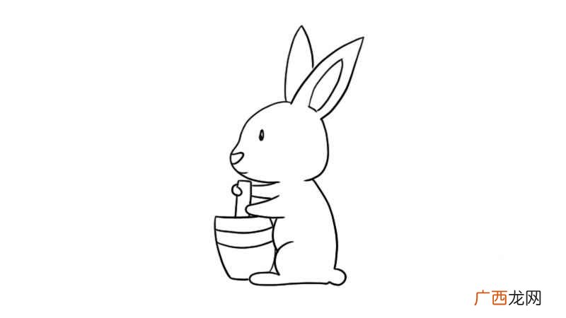 玉兔简笔画 玉兔的画法