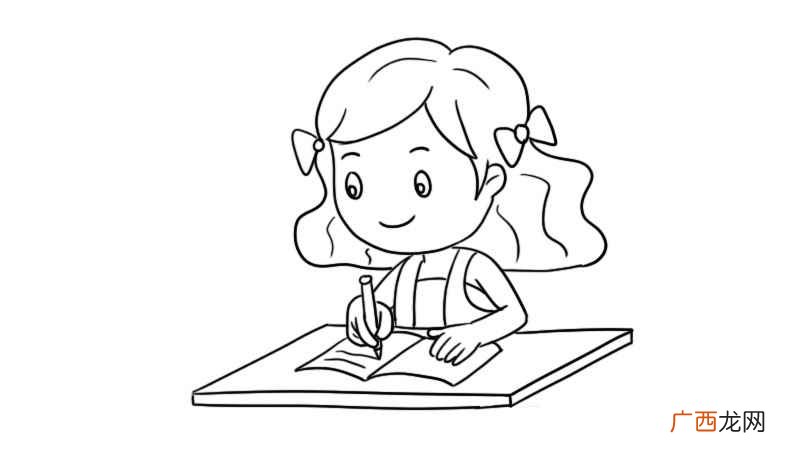 画出小女孩的头部:发型以及脸型五官 读书笔记简笔画