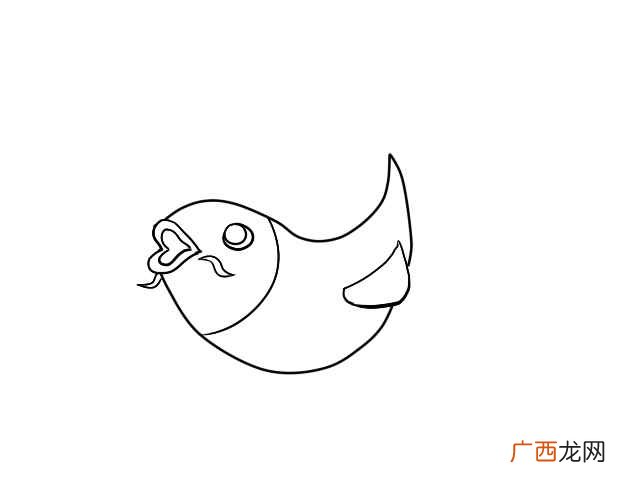 鲤鱼简笔画图片 鲤鱼简笔画